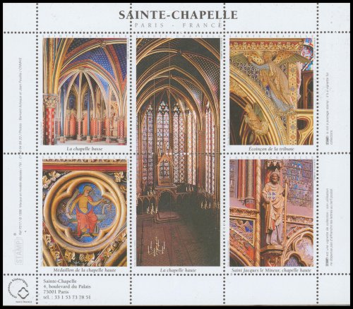 Image for Stamps: Sainte-Chapelle Paris, France Stamps: Sainte-Chapelle Paris, France
